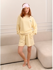 	 Женская пижама с шортами и длинным рукавом (Арт. 5292TQP)